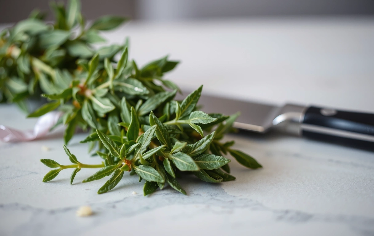 Frische Kräuter in der Küche